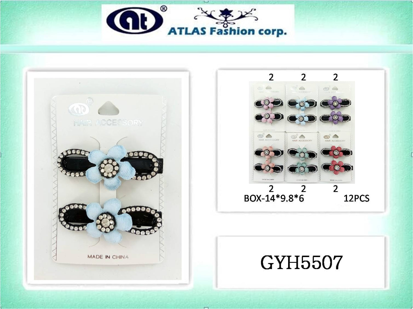 Flower Hair Clip Set