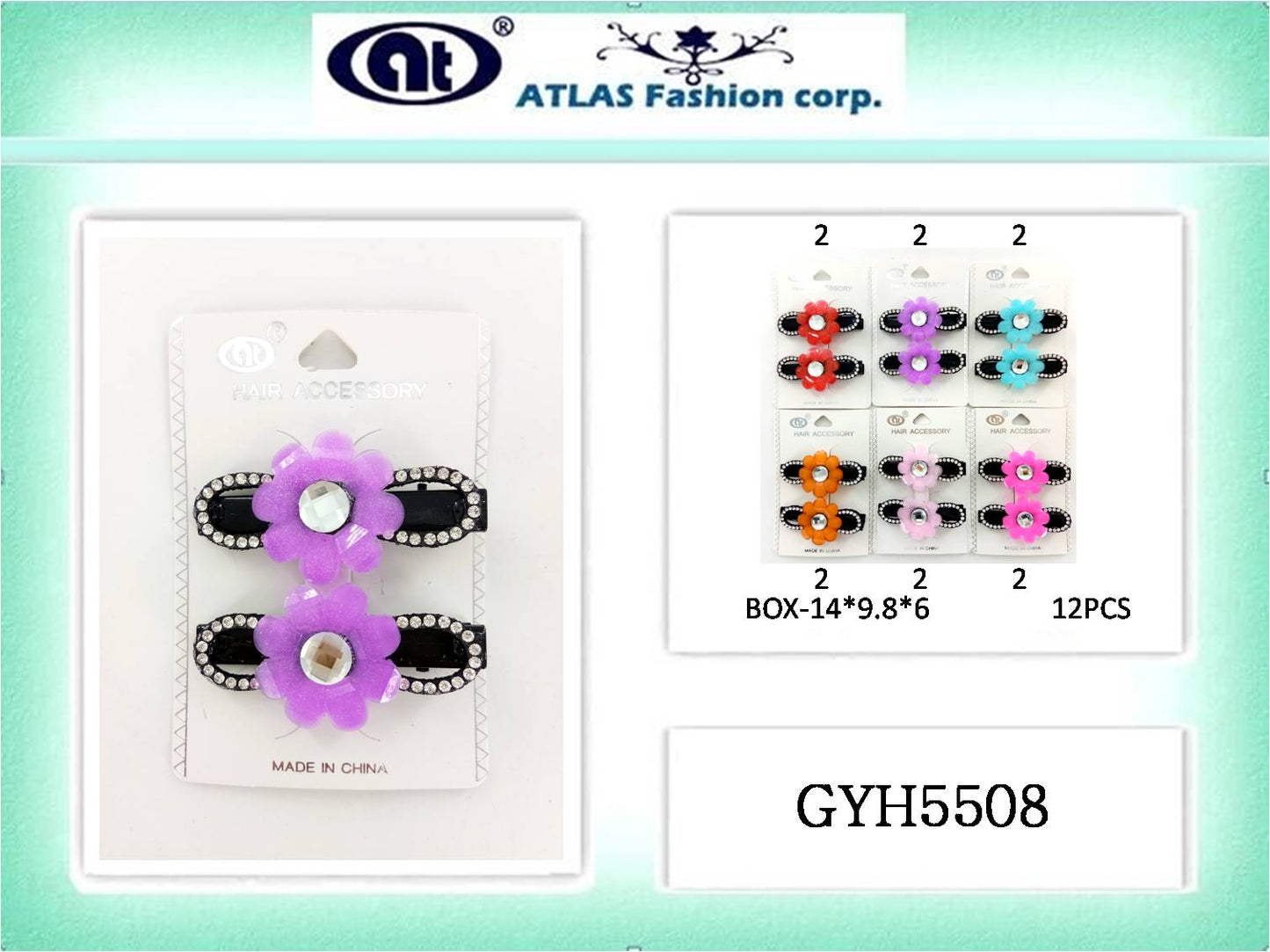 Flower Hair Clip Set