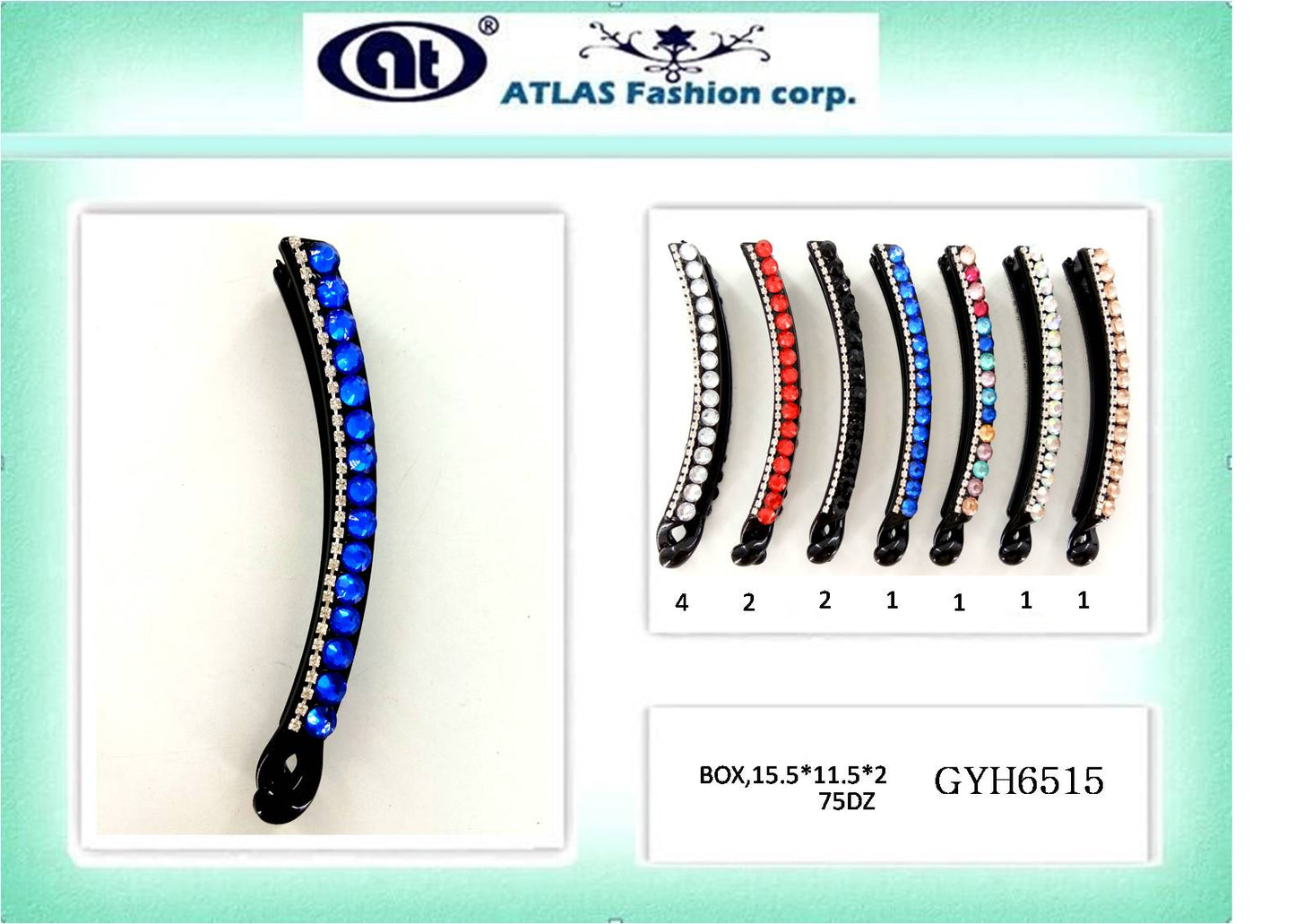 Rhinestone Banana Clip