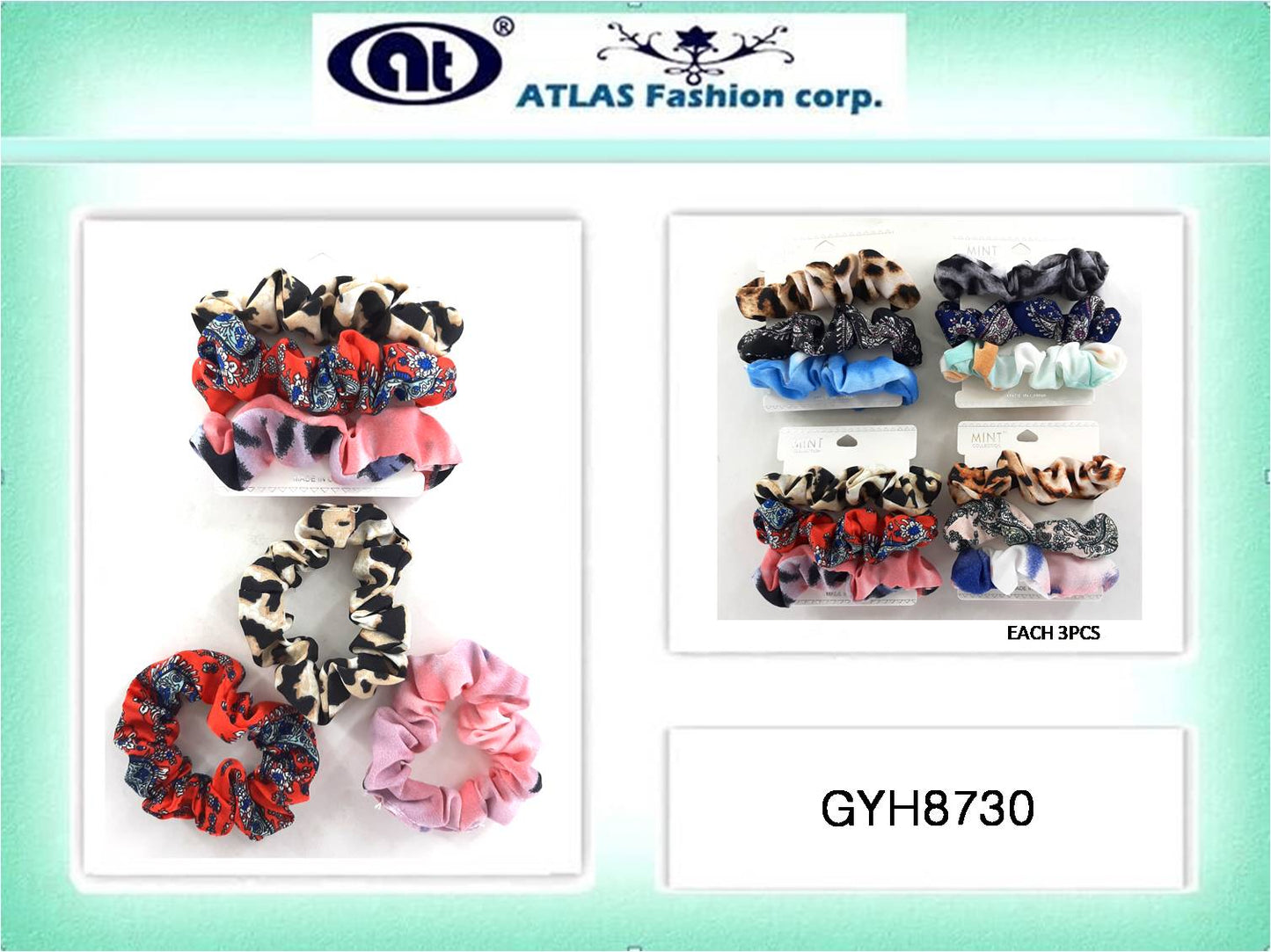 GYH8730 - Assorted Pattern Scrunchie