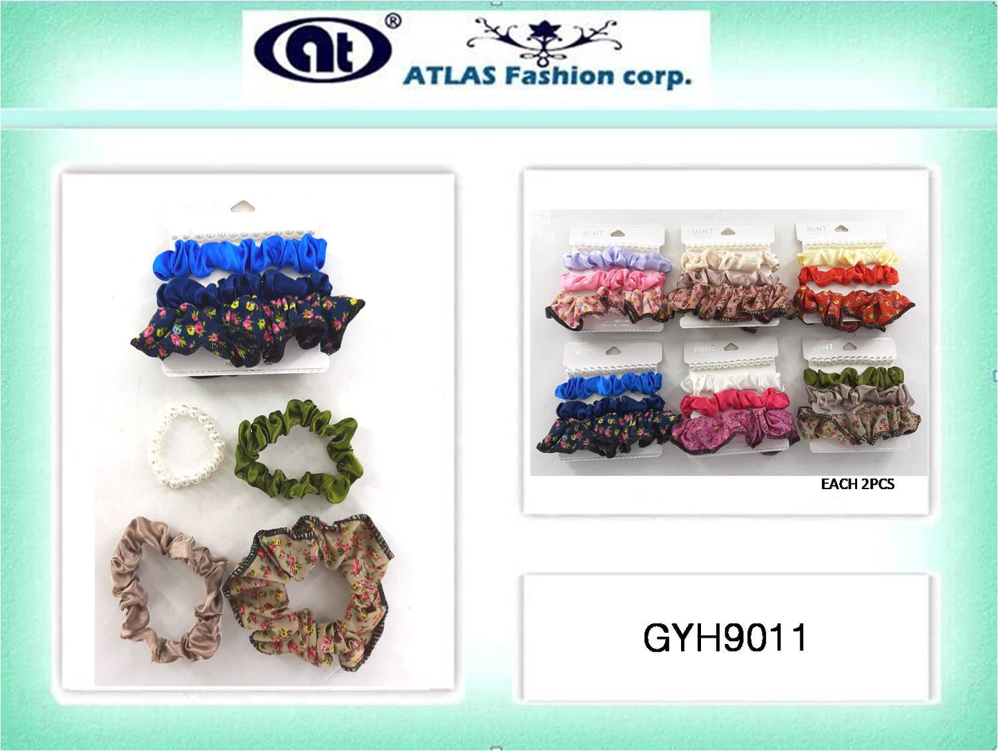 GYH9011 - Assorted Pattern Scrunchie