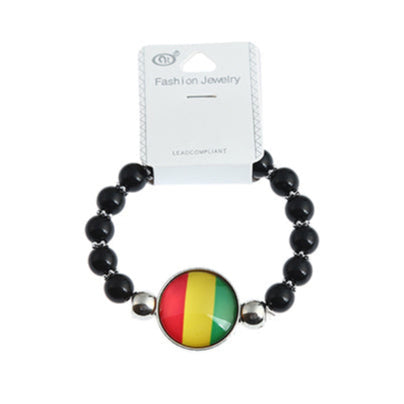 African Bead Stretch Bracelet