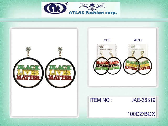 Enamel Black Lives Matter Earring