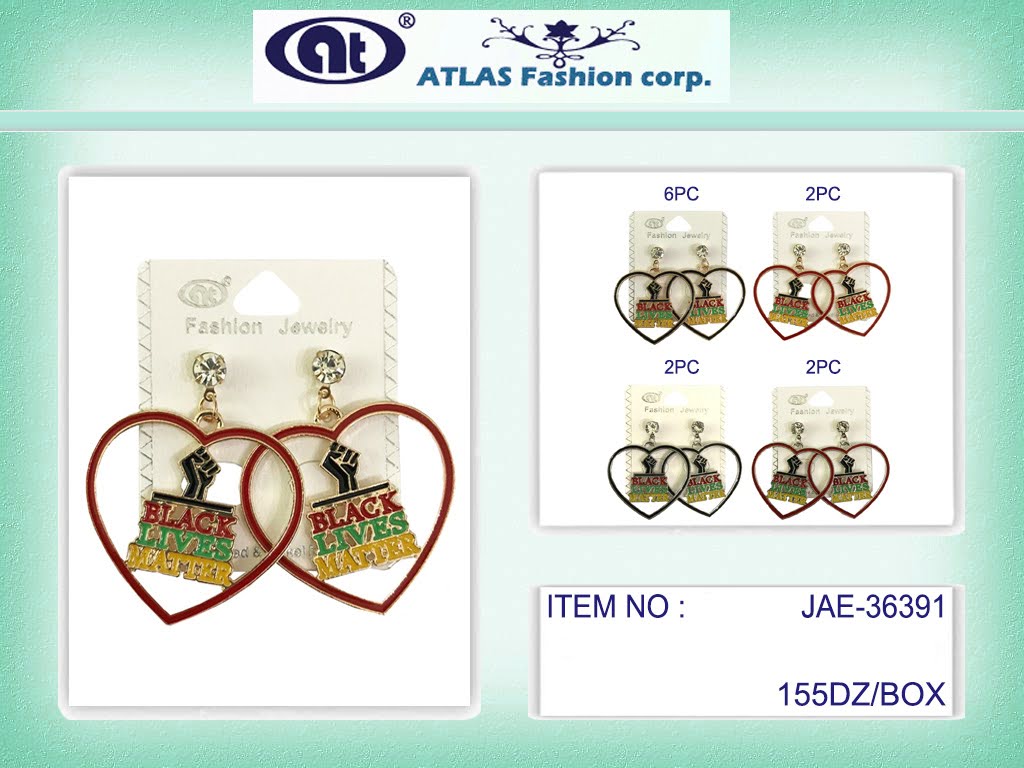 Black Lives Matter Enamel Earring