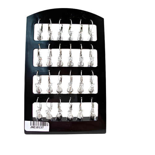 JAE10137 - 12 Pairs Bead Dangle Earring