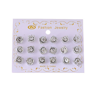 9 Pair Stud Earring Set