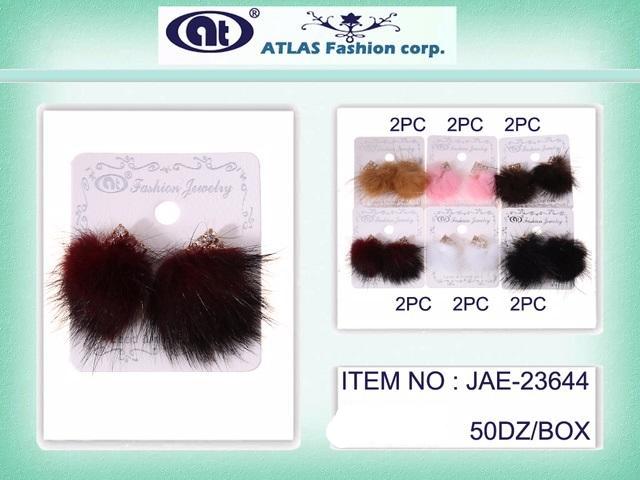JAE23644 - Faux Fur Post Earring