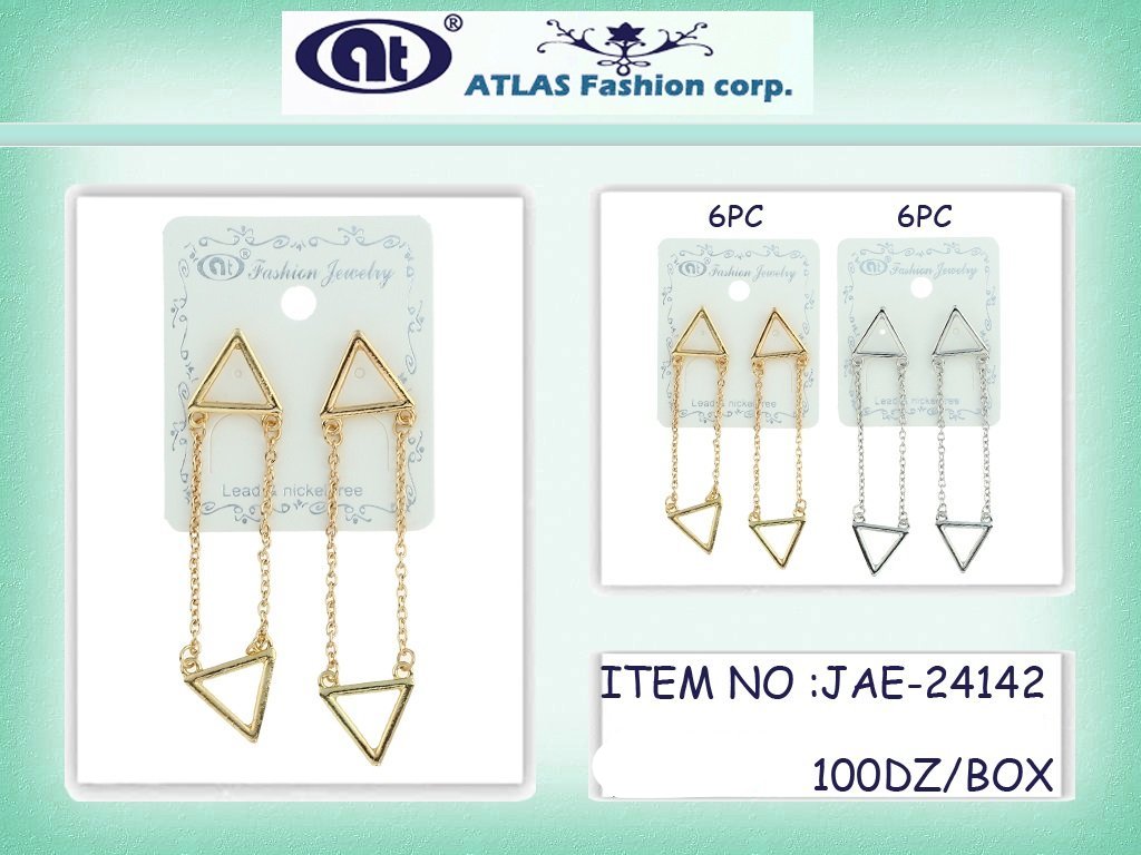 JAE24142 - Triangle Drop Earring