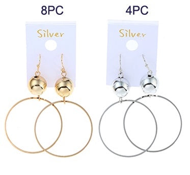 JAE27192 - Korean Style Circle Drop Earring