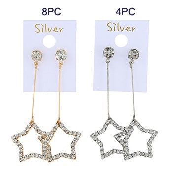 JAE27198 - Korean Style Star Drop Earring