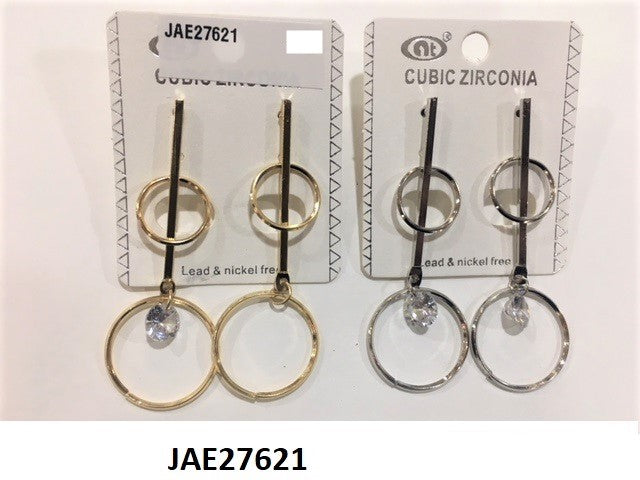 Korean Style Circle Drop Earring