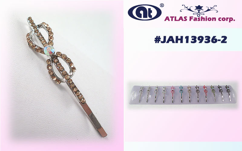 JAH13936-2 Rhinestone Hair Pin