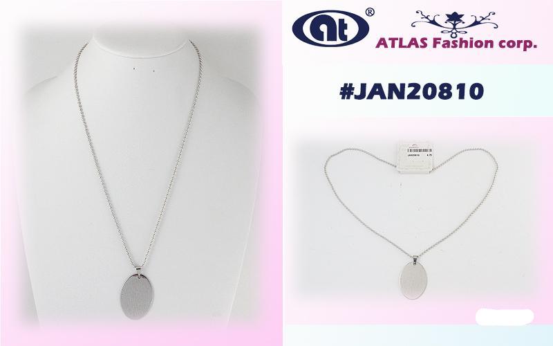 Stainless Steel Cross Engraved Pendant