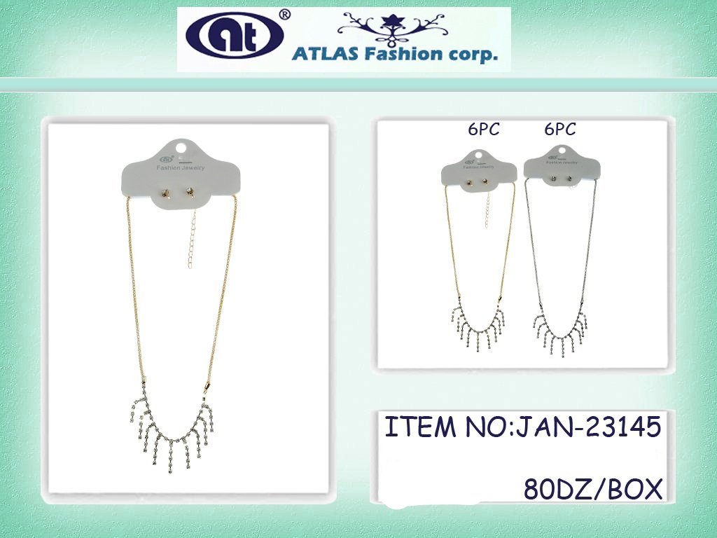JAN23145 - Rhinestone Necklace Set