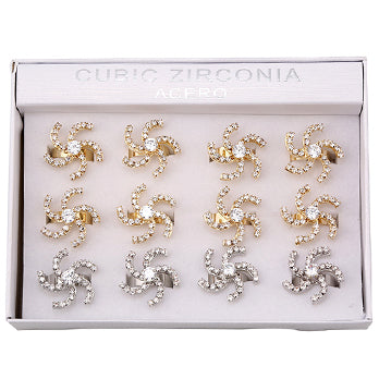 Cubic Zirconia Swirl Ring