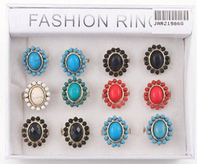 Gold Plated Stone Ring