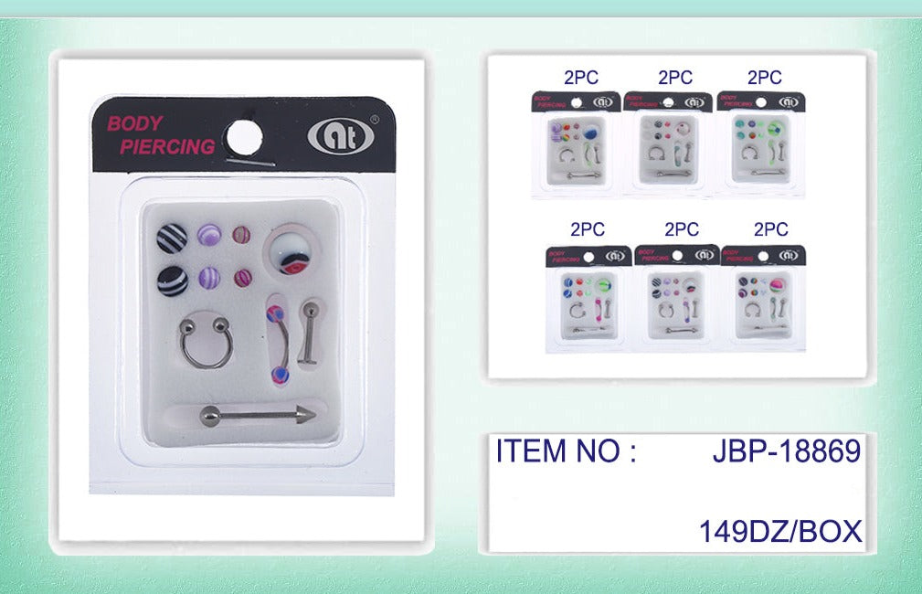 Body Piercing Jewelry Set