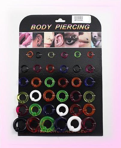 36 PCS Gauge Body Jewelry