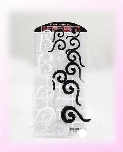 18 PCS Swirl Gauge Body Jewelry