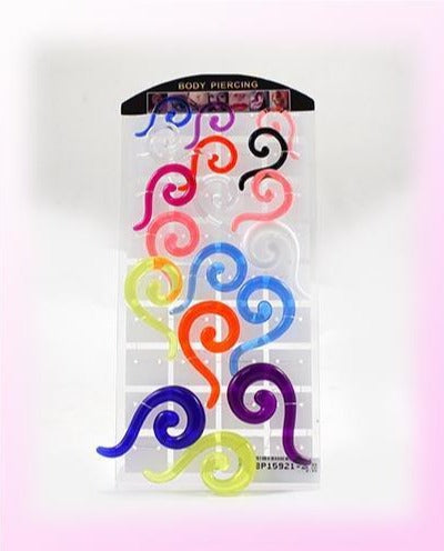 18 PCS Swirl Gauge Body Jewelry
