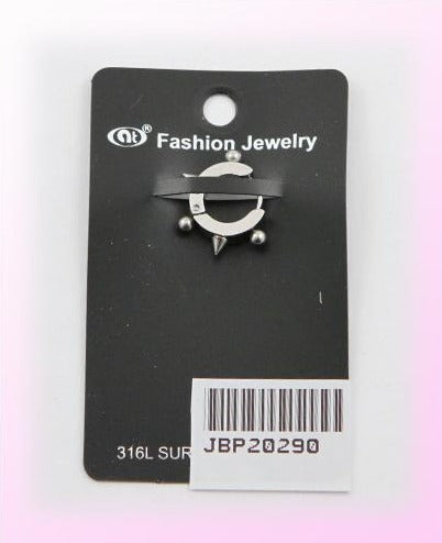 12 PCS Stainless Steel Spike Barbell Huggie