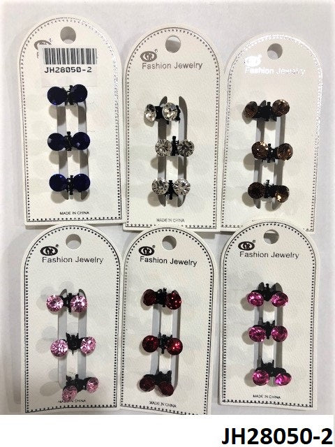Mini Crystal Hair Clips