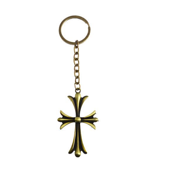 JK26830-Casting Metal Cross Keychain