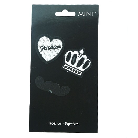 JP006 - Crown Iron On Patch Set