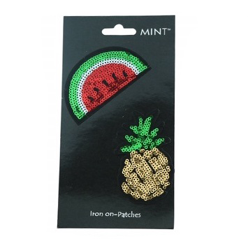 JP009 - Sequin Fruit Iron On Patch Set