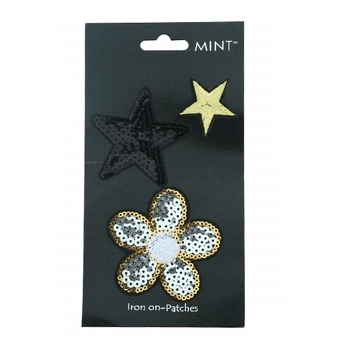 JP012 - Sequin Flower Iron On Patch Set