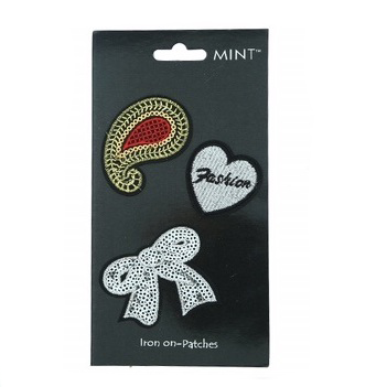 JP014 - Sequin Bow Iron On Patch Set
