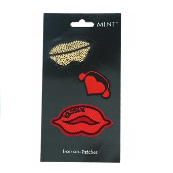 JP017 - Lips Iron On Patch Set