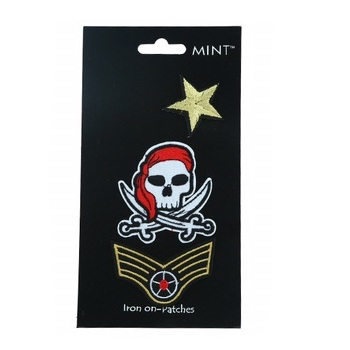 JP021 - Jolly Roger Iron On Patch Set