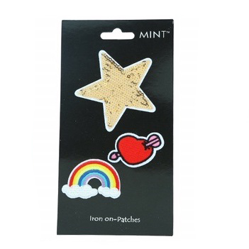 Rainbow Iron On Patch Set