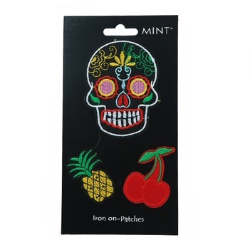 Calavera Iron On Patch Set