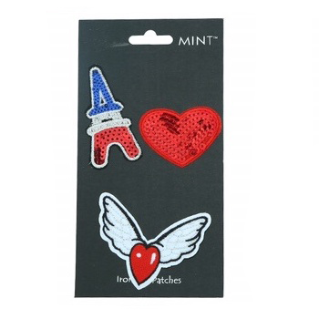 Eiffel Tower Iron On Patch Set
