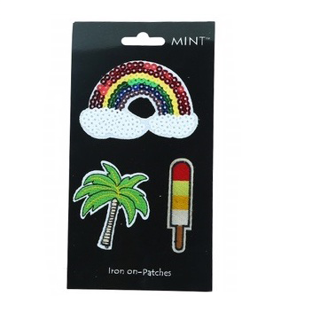 Sequin Rainbow Iron On Patch Set
