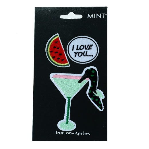Cocktail Iron On Patch Set