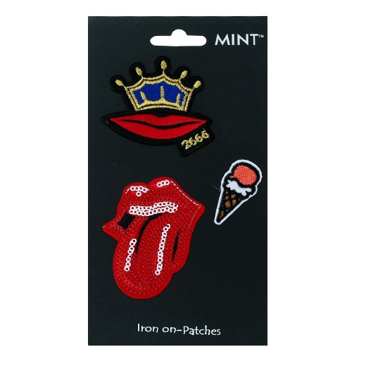 Lips Iron On Patch Set