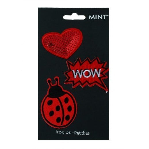 Ladybug Iron On Patch Set