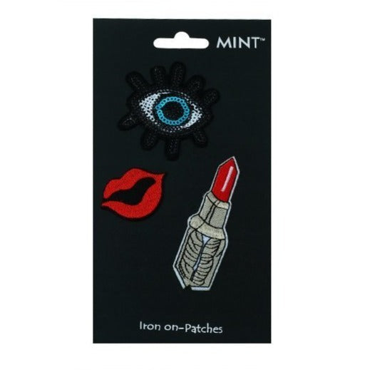Lipstick Iron On Patch Set