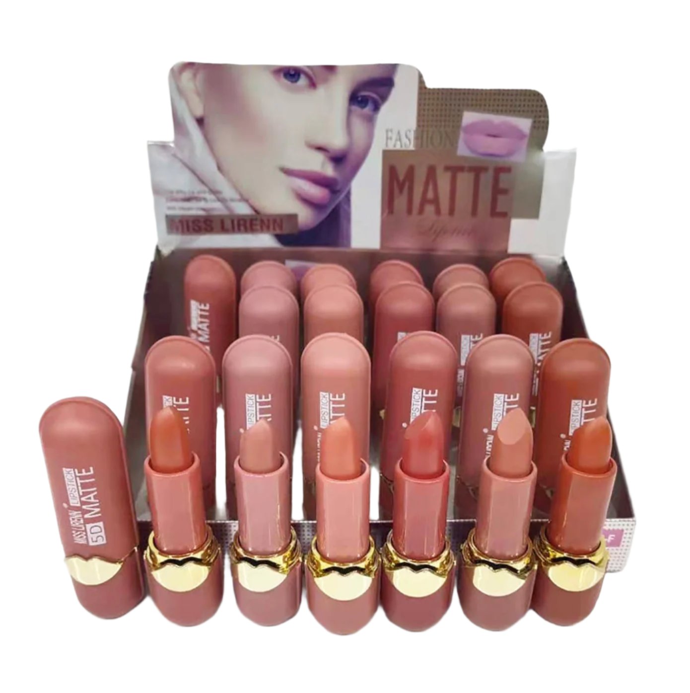 24 PCS Assorted Nudes Lipstick