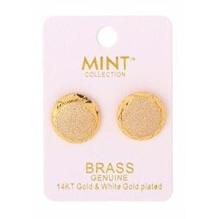 14K Gold Plated Post Earring