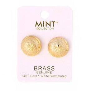MS581 - 14K Gold Plated Post Earring