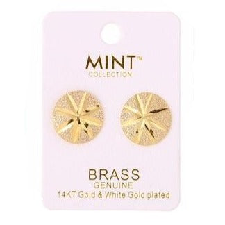 14K Gold Plated Post Earring