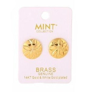 MS584 - 14K Gold Plated Post Earring