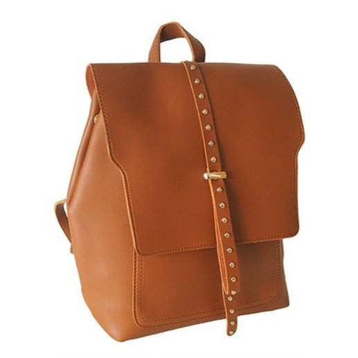TP054BR - Brown Leather Backpack