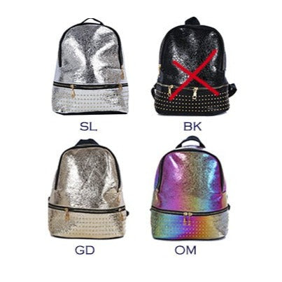 Metallic Mini Backpack