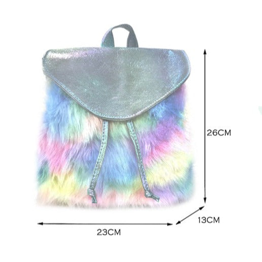 Faux Fur Ombré Backpack
