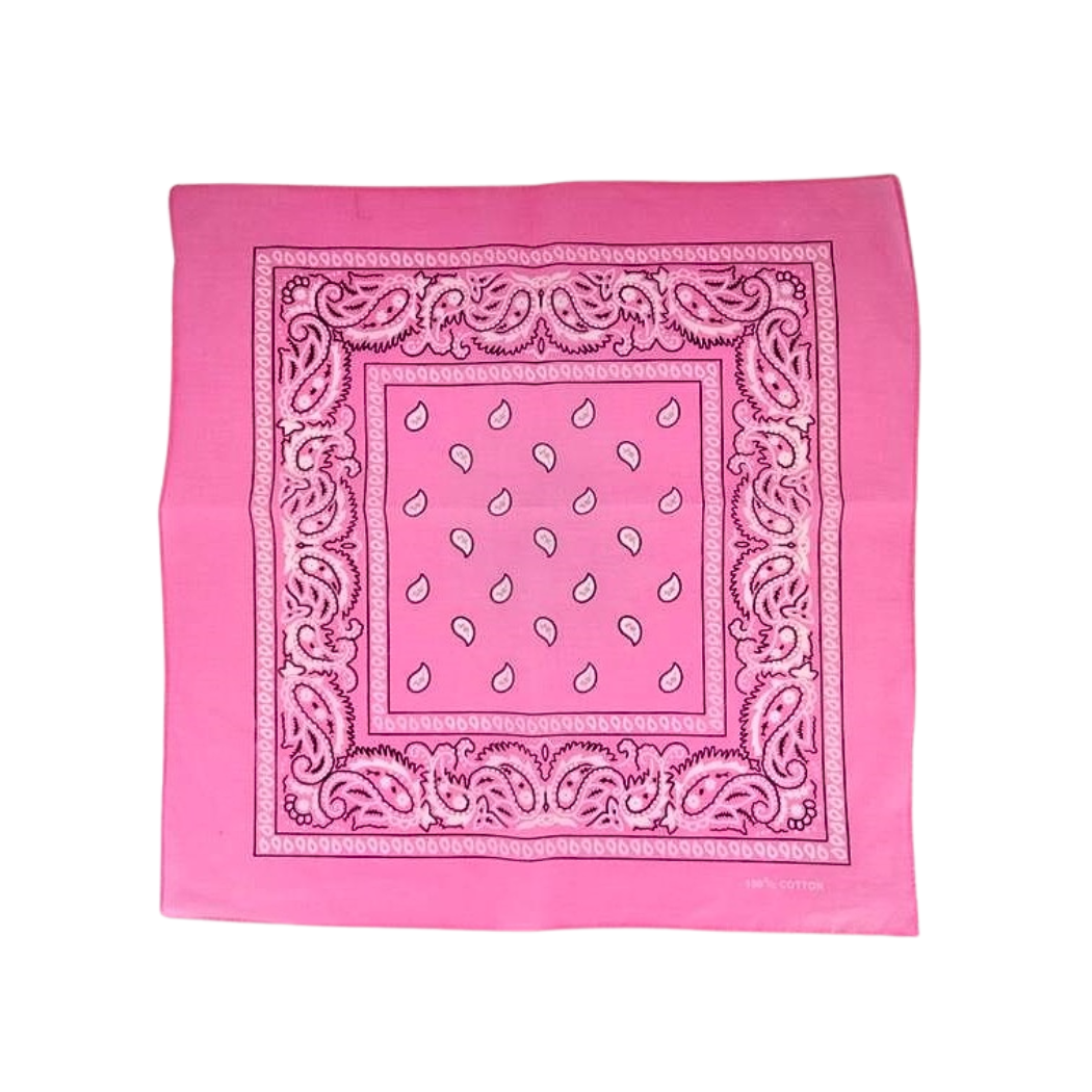 GYH3678LPK - 100% Cotton Light Pink Bandana